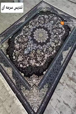 فرش تندیس 440 شانه نگین کسری کاشان